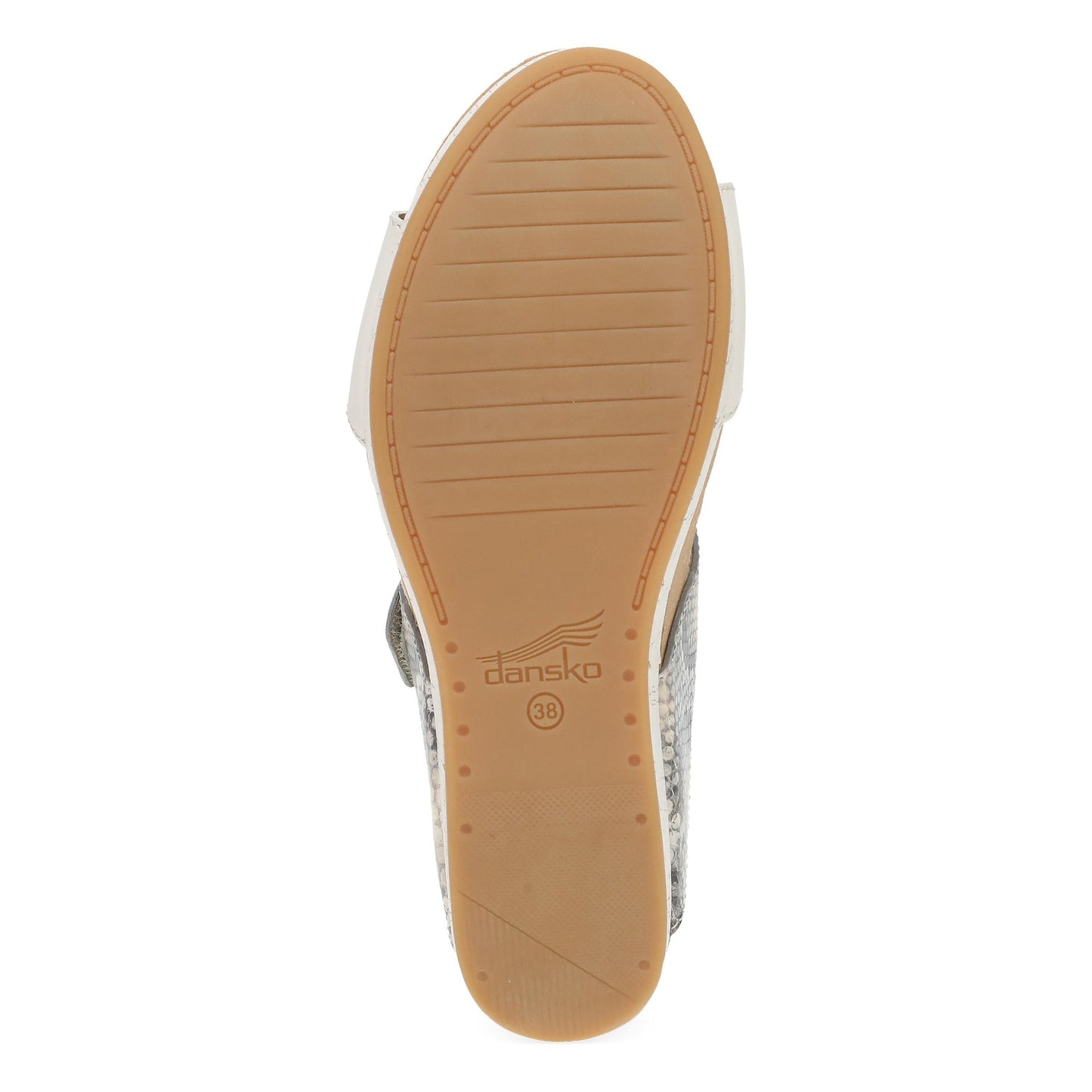 Snake Print Wedge Sandals With Buckle Detail
