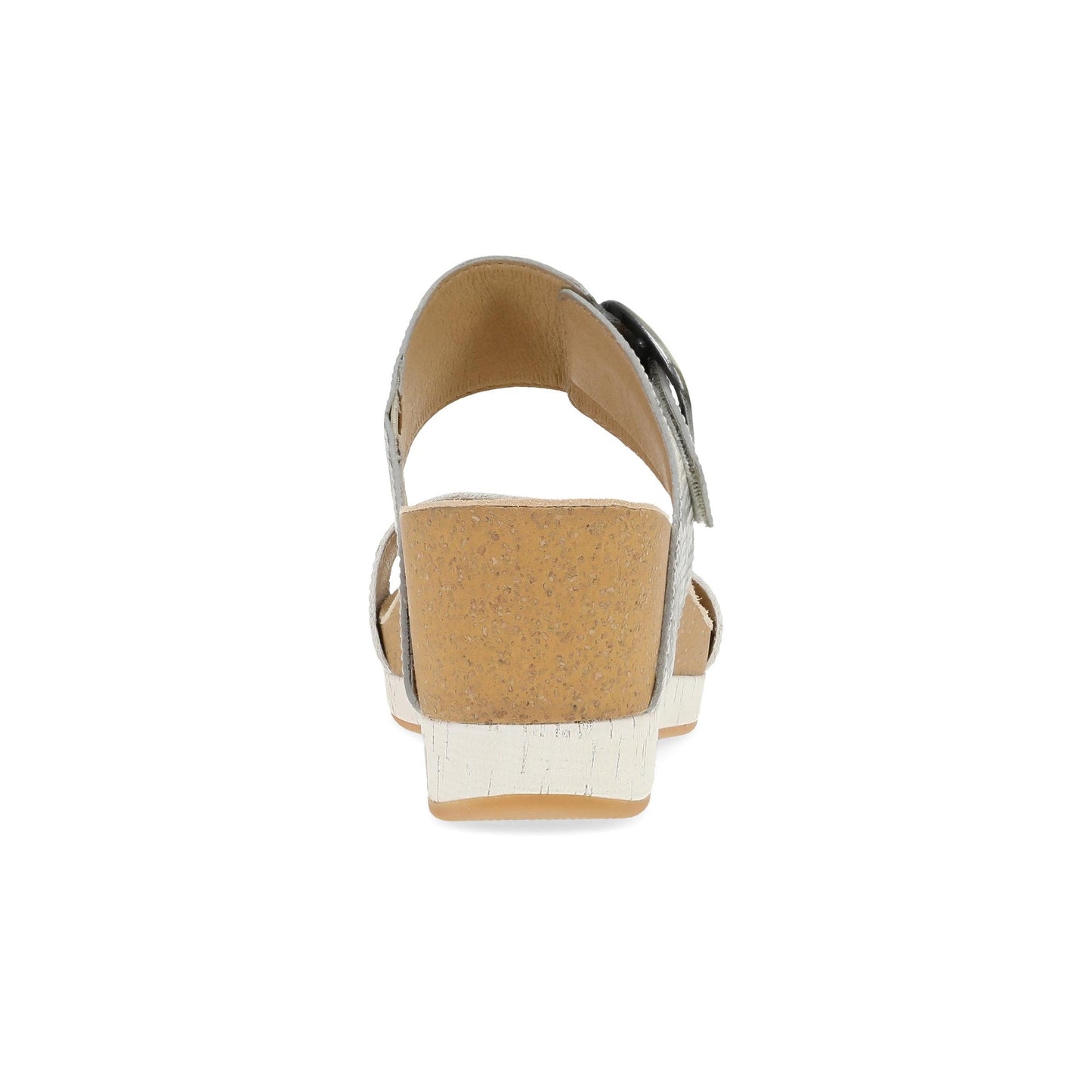 Snake Print Wedge Sandals With Buckle Detail