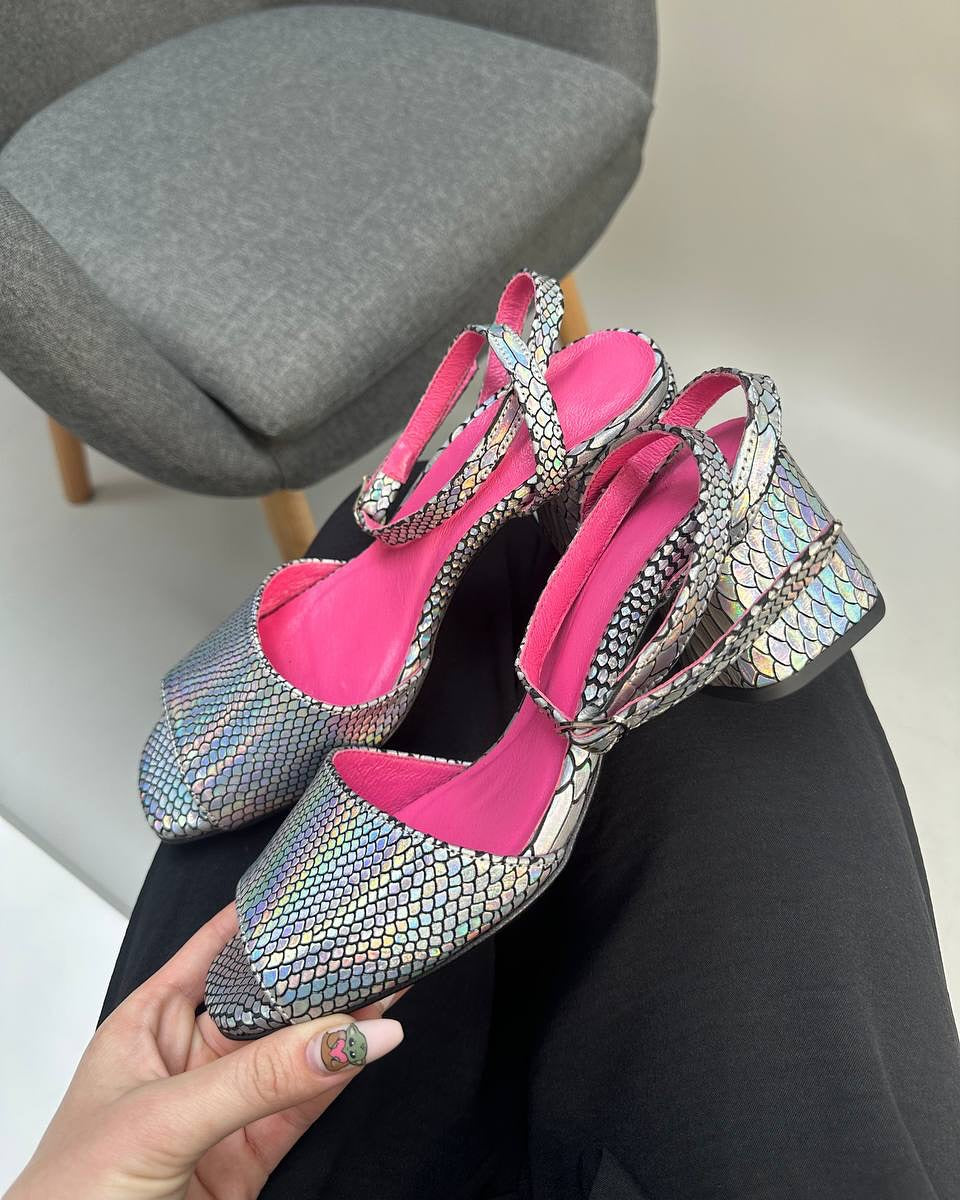 Ankle Strap Block Heel Sandals