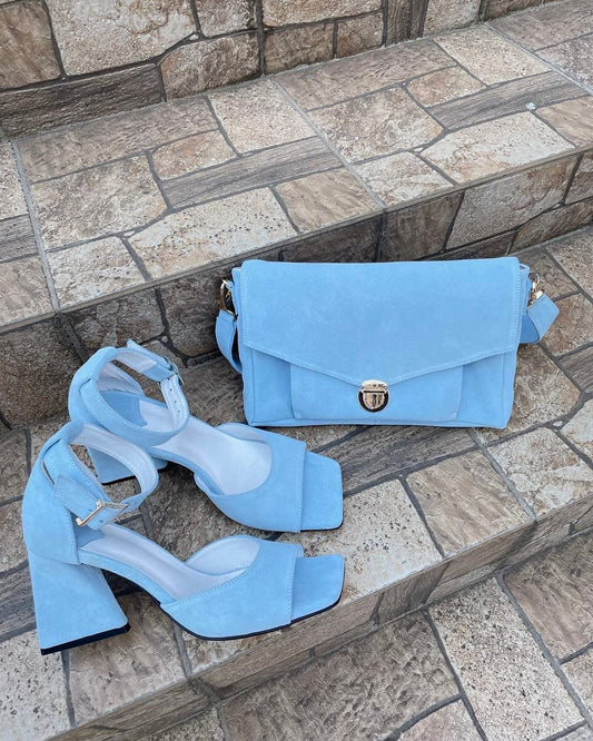 Ankle Strap Block Heel Sandals