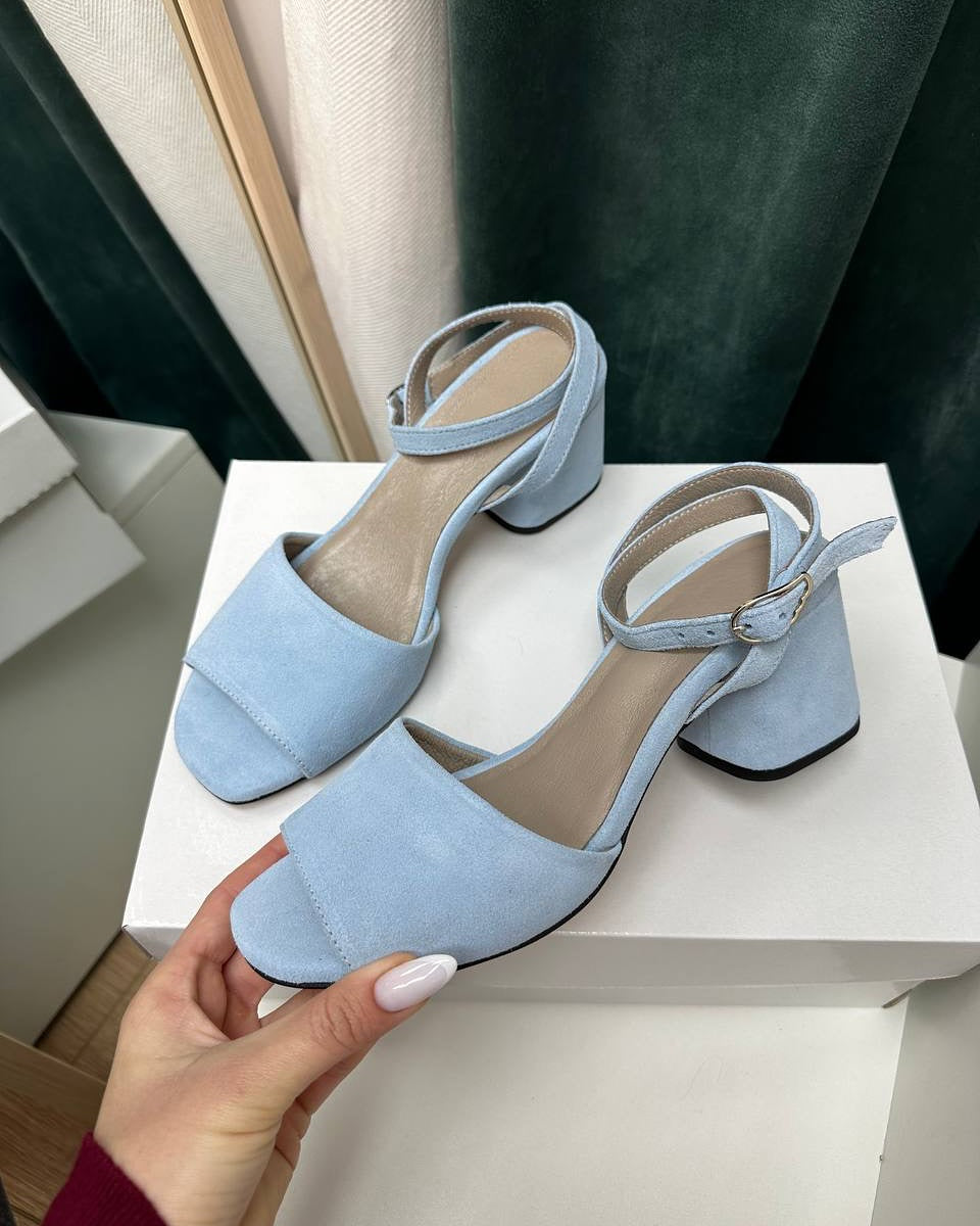 Ankle Strap Block Heel Sandals