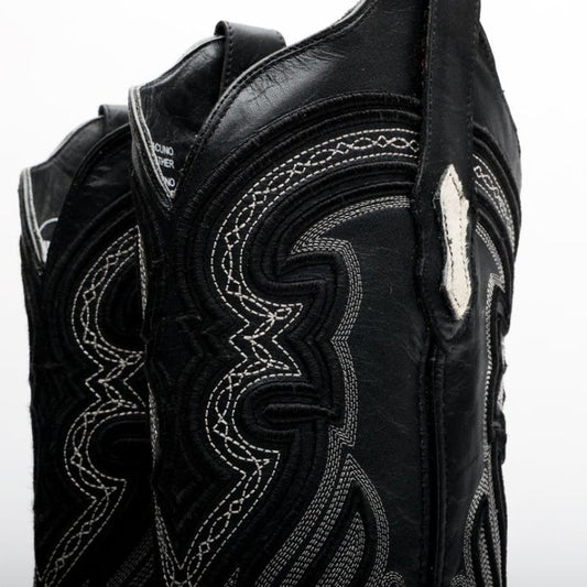 Genuine Cowhide Boots - Square Toe