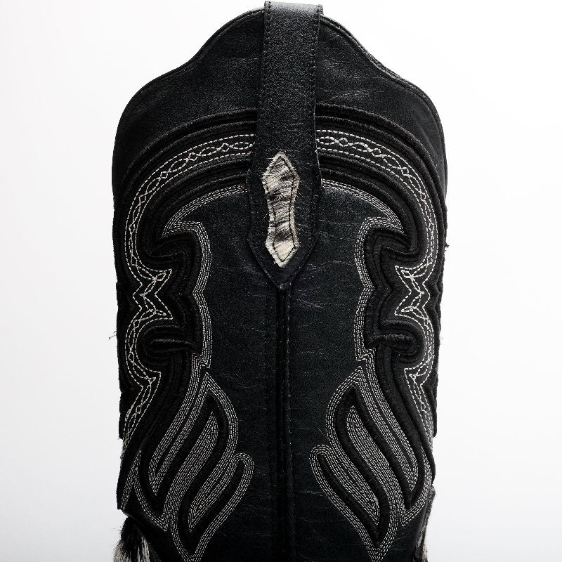 Genuine Cowhide Boots - Square Toe