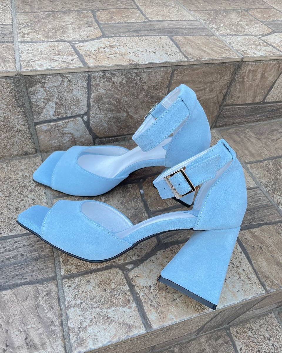 Ankle Strap Block Heel Sandals