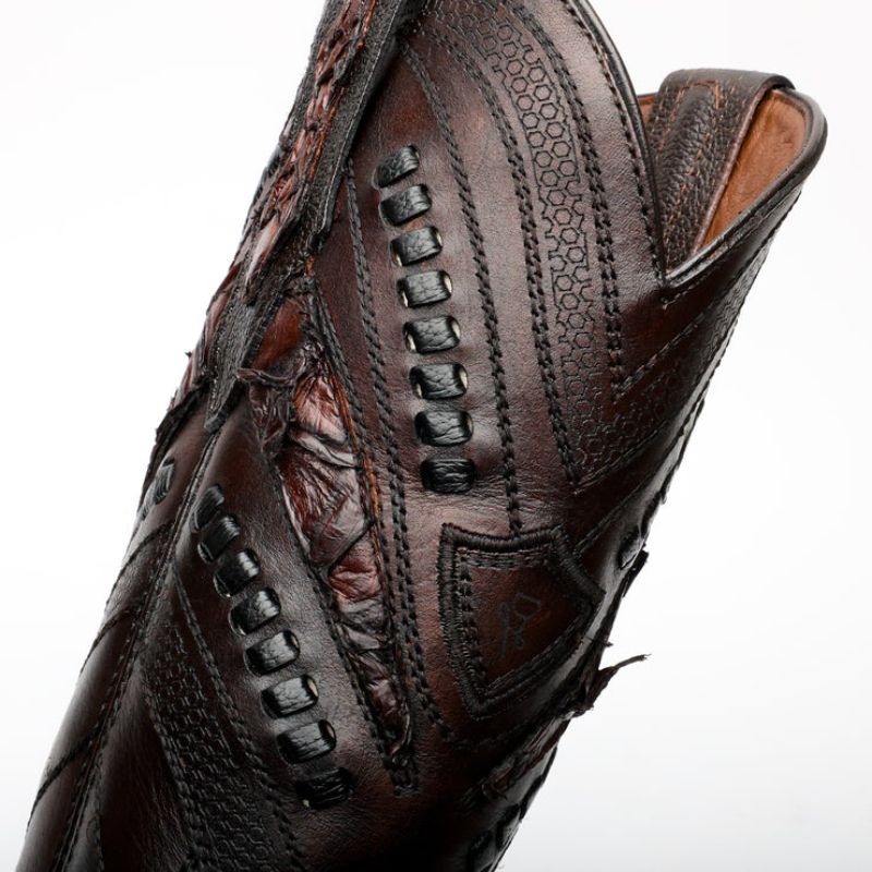 AUTHENTIC Brown Piraroucu Boots - Square Toe