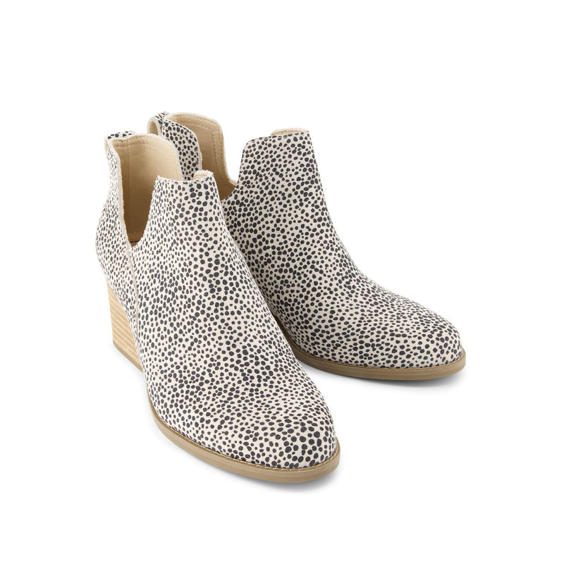 Printed Wedge Ankle Booties