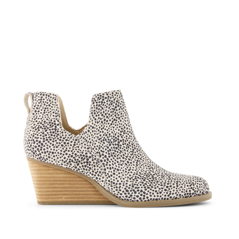 Printed Wedge Ankle Booties