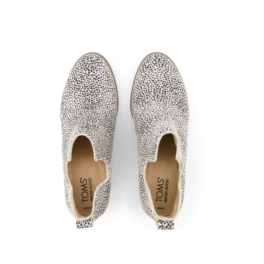 Printed Wedge Ankle Booties