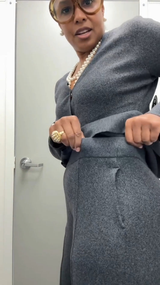 Soft Button Cardigan Sets