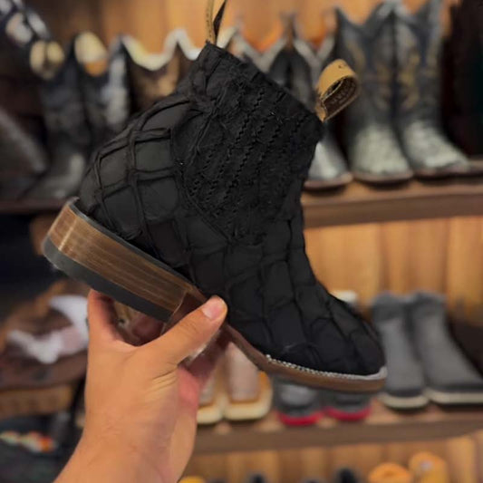 Retro Mesh Chelsea Ankle Boots