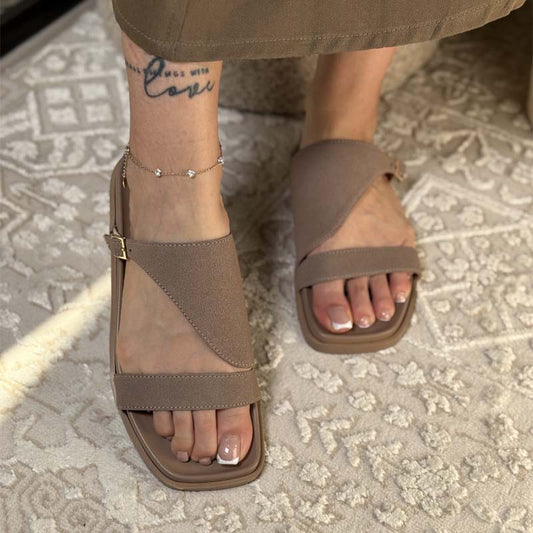 Open Toe Flat Sandals