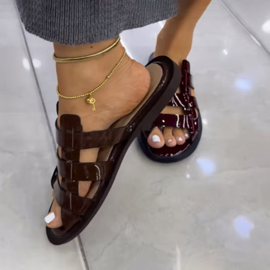 Woven Casual Simple Hollow Flat Sandals