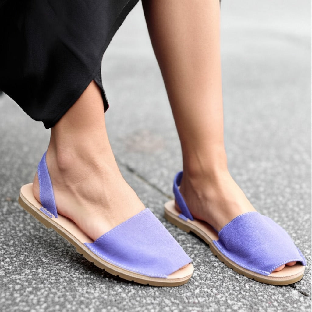 Flat Peep-Toe Sandals