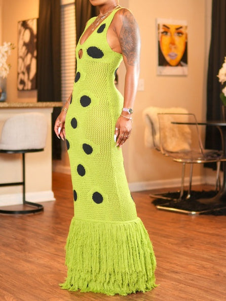 Forest Knit Maxi Dress