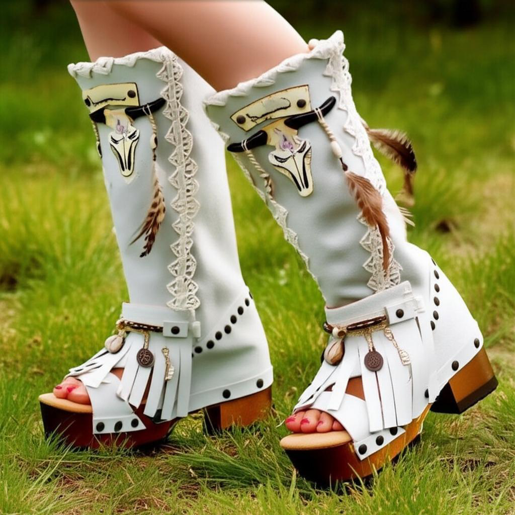 Handmade Platform Sandals Boots