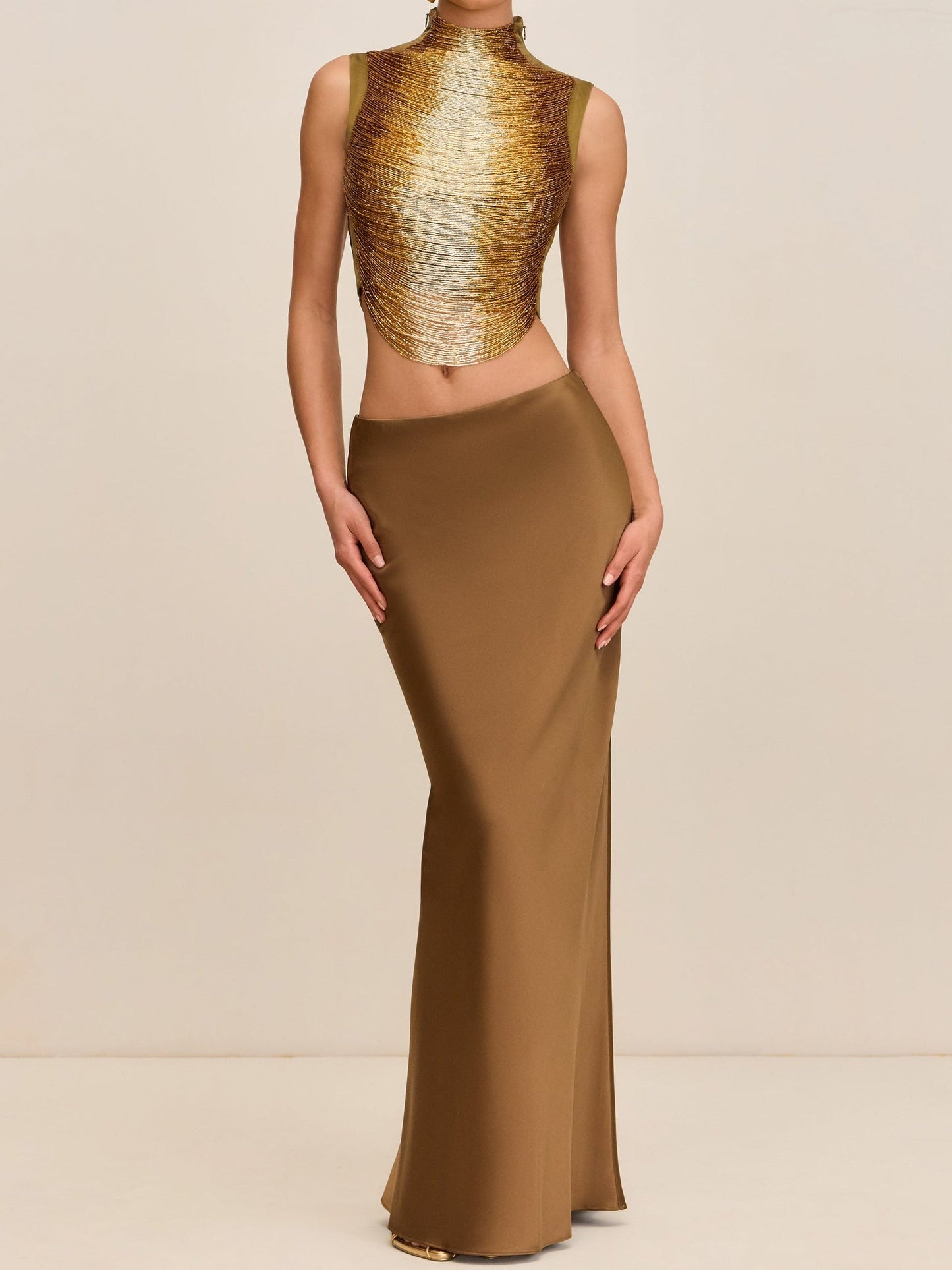 Corset Draped Gown