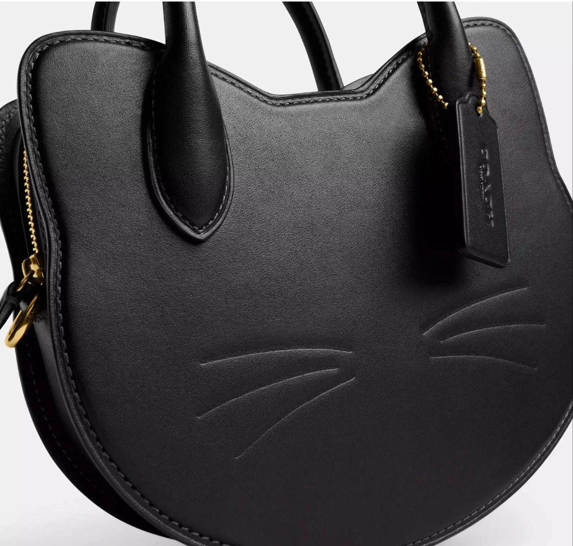 Halloween Cat Head Crossbody Bag