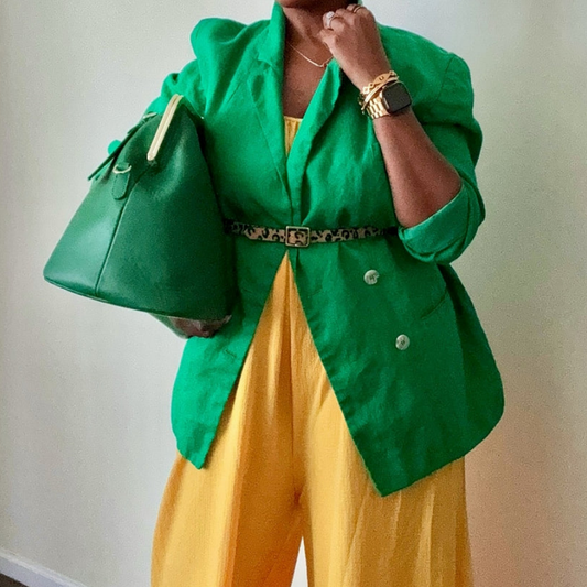 Leather Kisslock Frame Bag