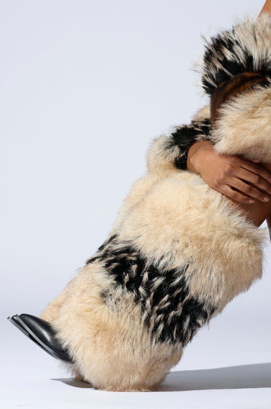 MULTI FUR STILETTO BOOT