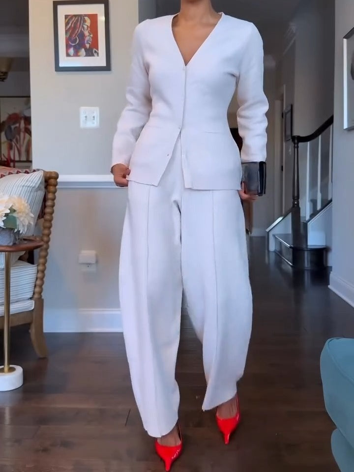 Soft Button Cardigan Sets