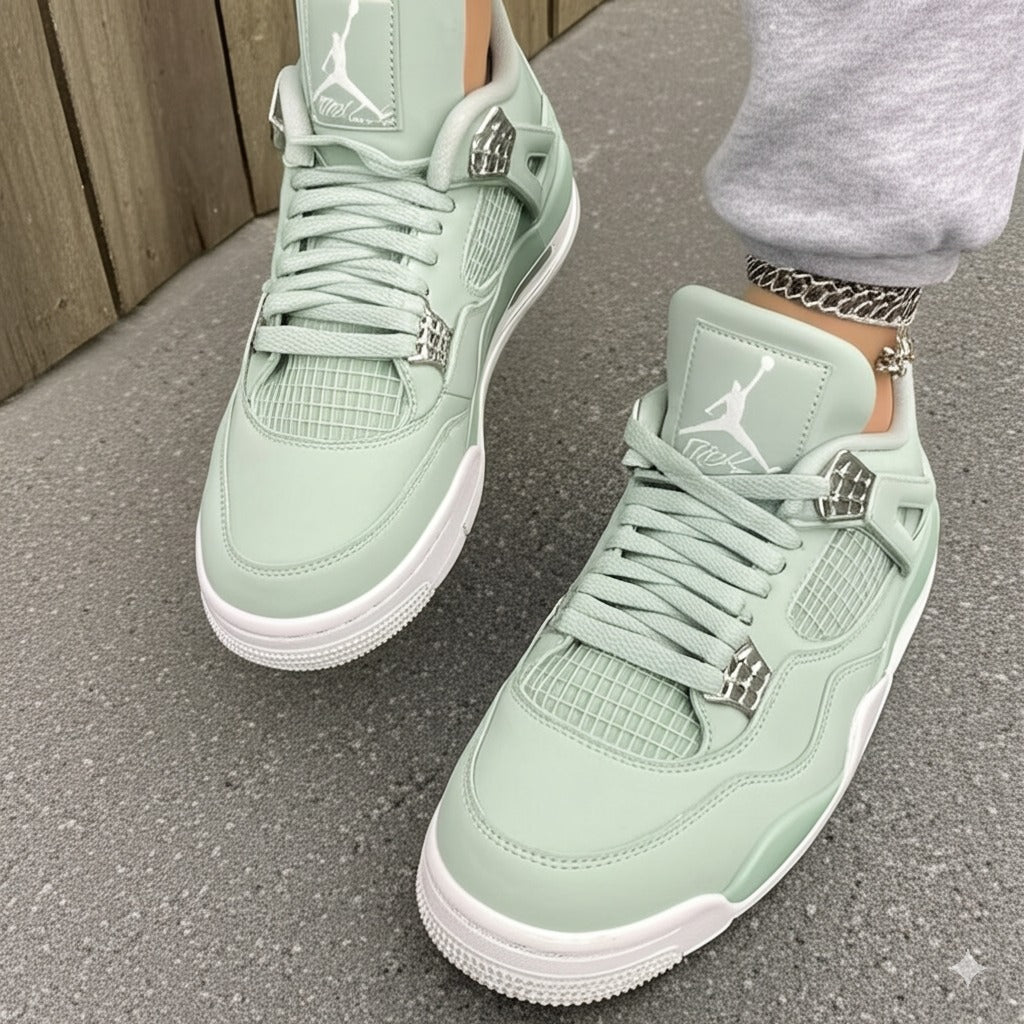 Top Sneakers with Mesh Detailing