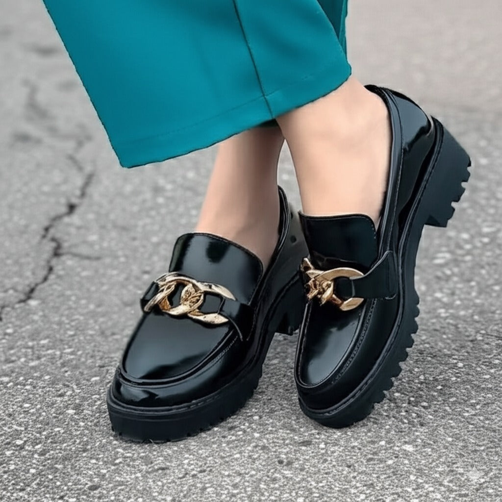Patent Chunky Loafers