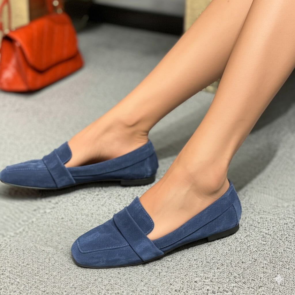 Classic Suede Slip - on Loafers