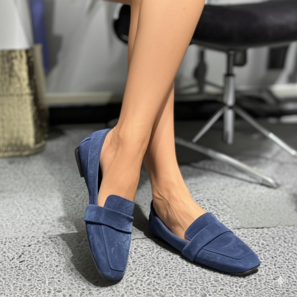 Classic Suede Slip - on Loafers
