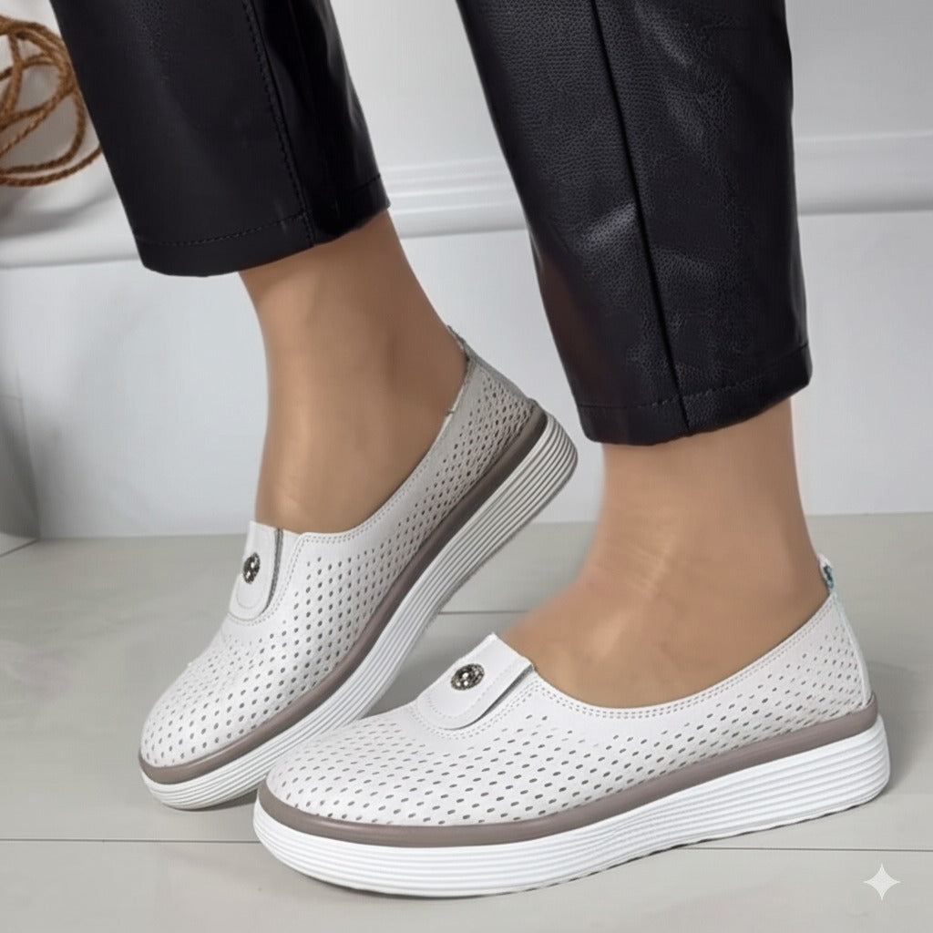 Perforated Slip - On Sneakers