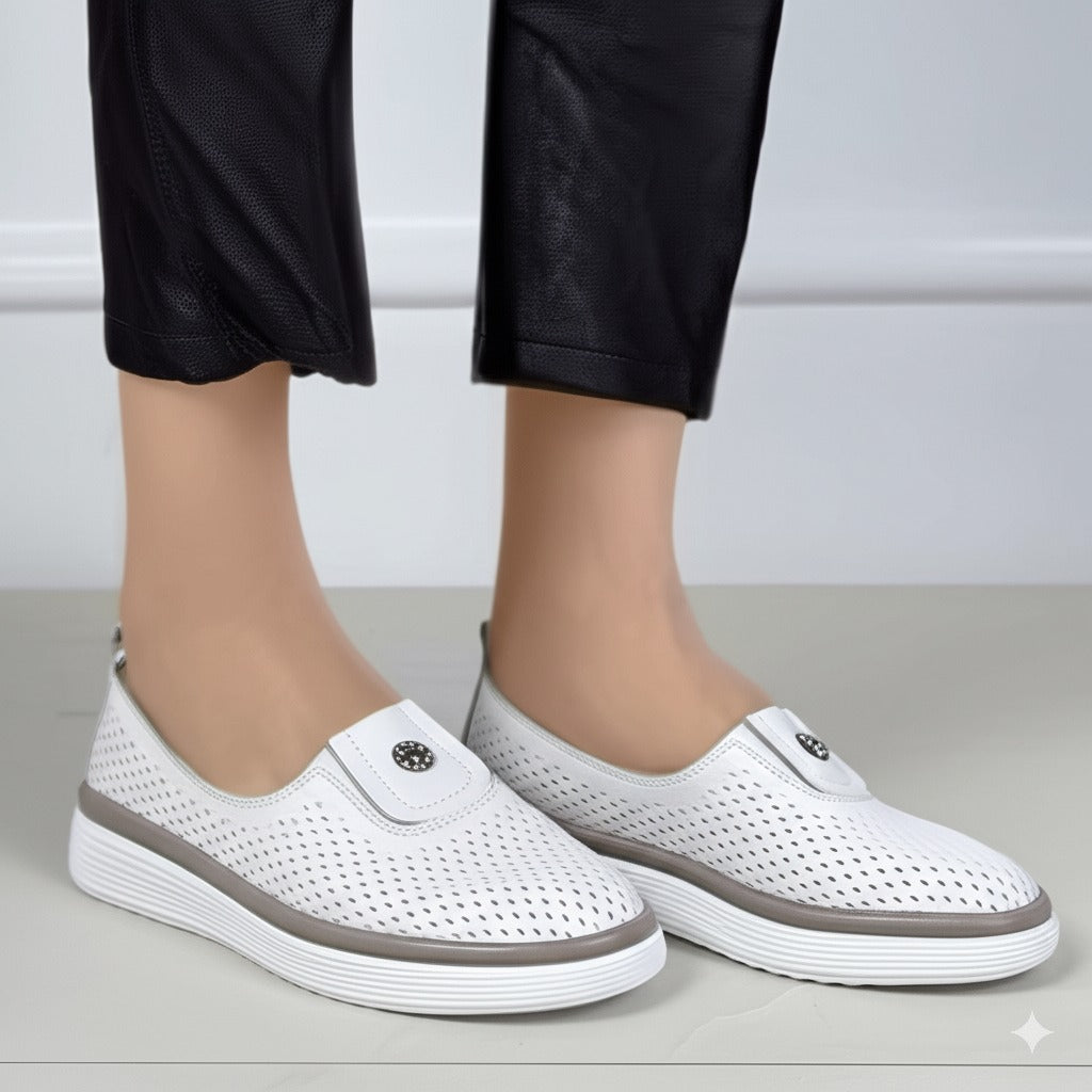 Perforated Slip - On Sneakers