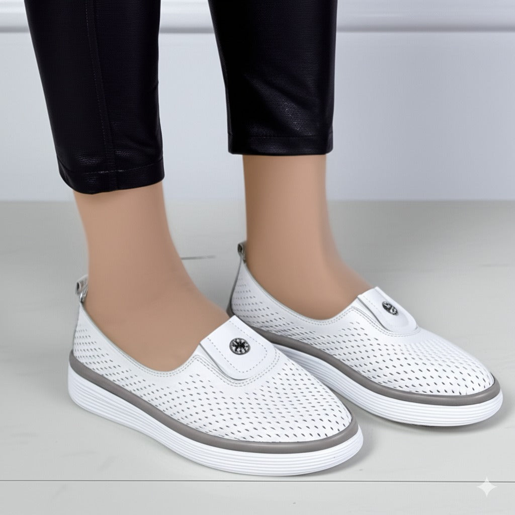 Perforated Slip - On Sneakers