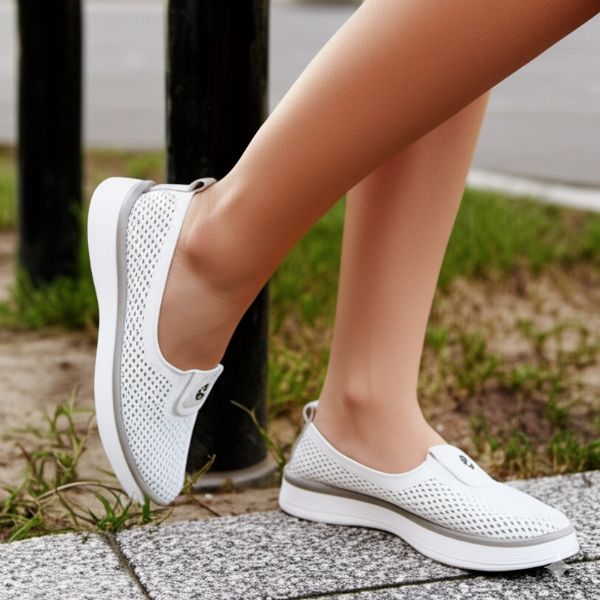 Perforated Slip - On Sneakers