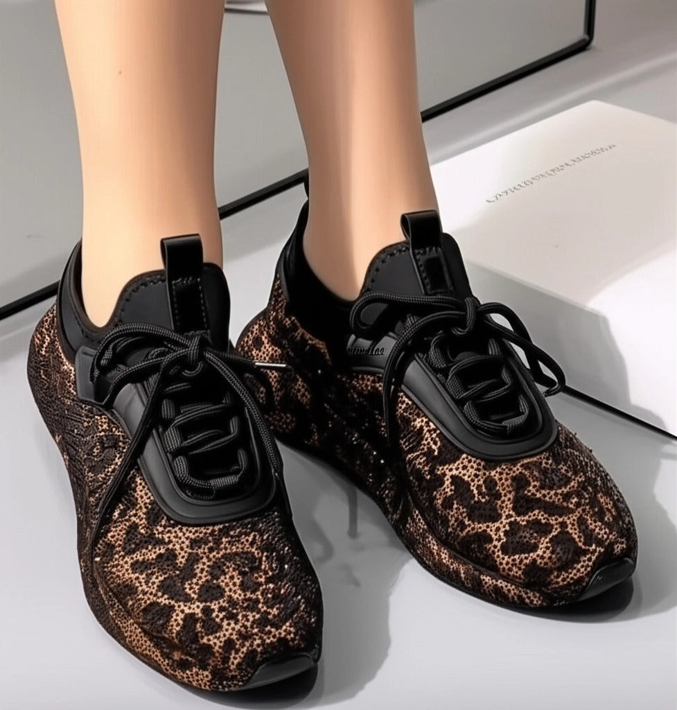 Mesh Lace - Up Sneakers