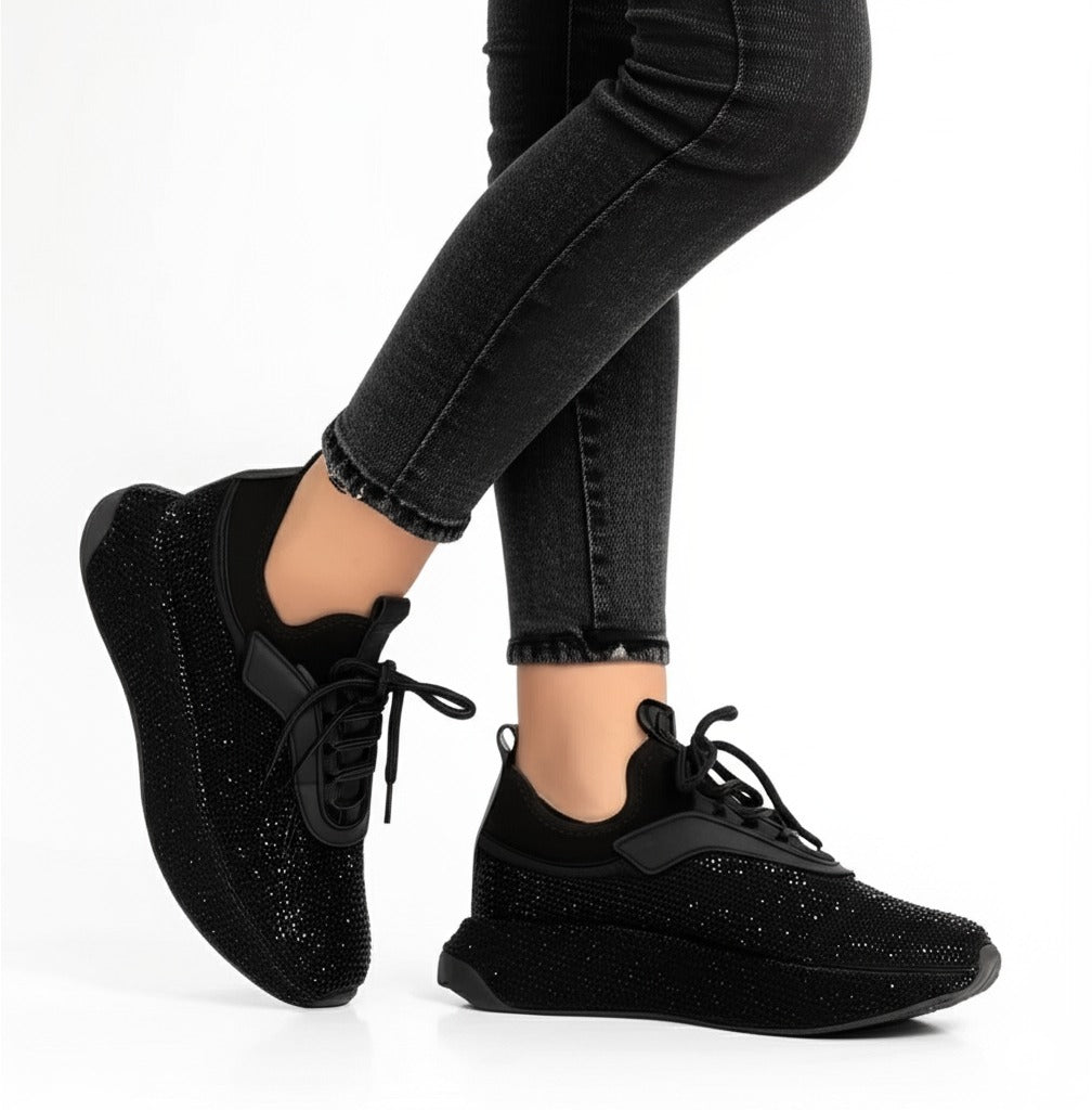 Mesh Lace - Up Sneakers