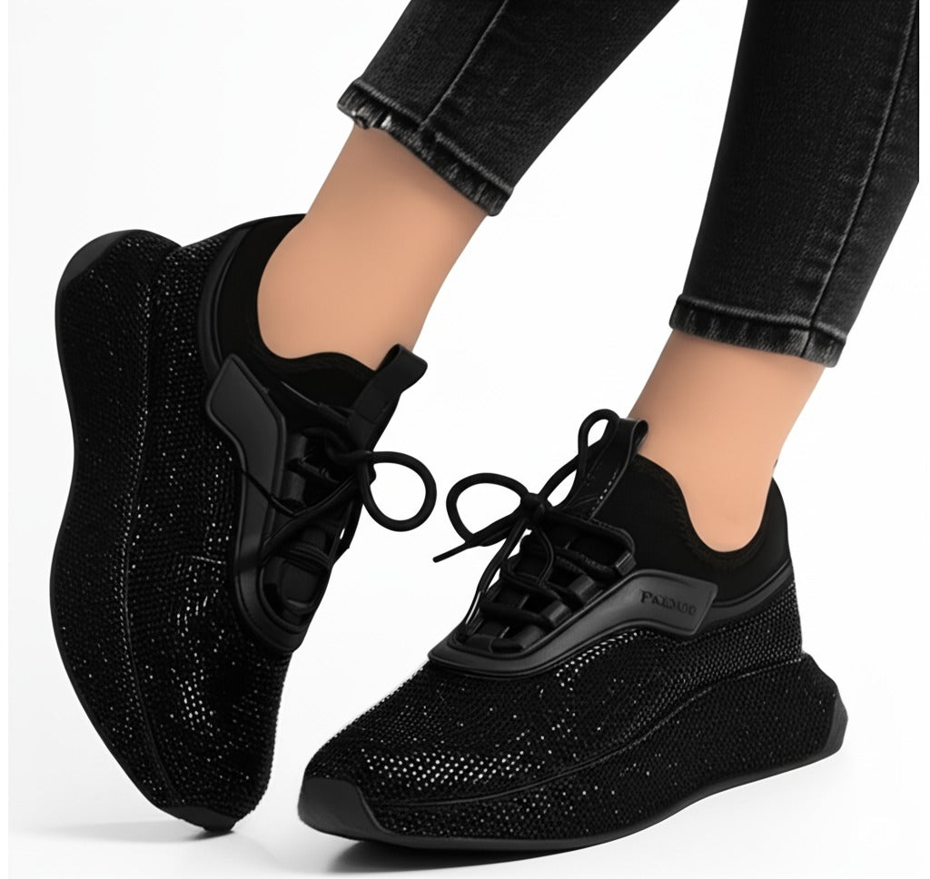 Mesh Lace - Up Sneakers
