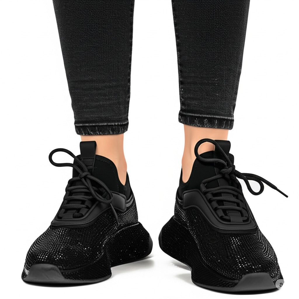 Mesh Lace - Up Sneakers