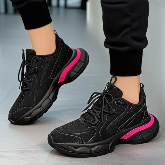 Trendy Chunky Lace - Up Sneakers