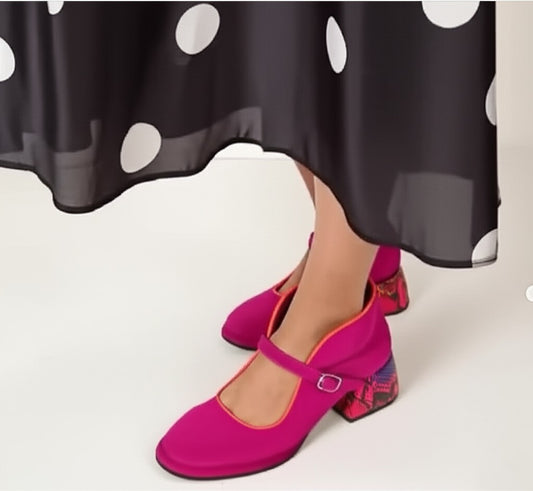 Mary Jane Block Heel Shoes