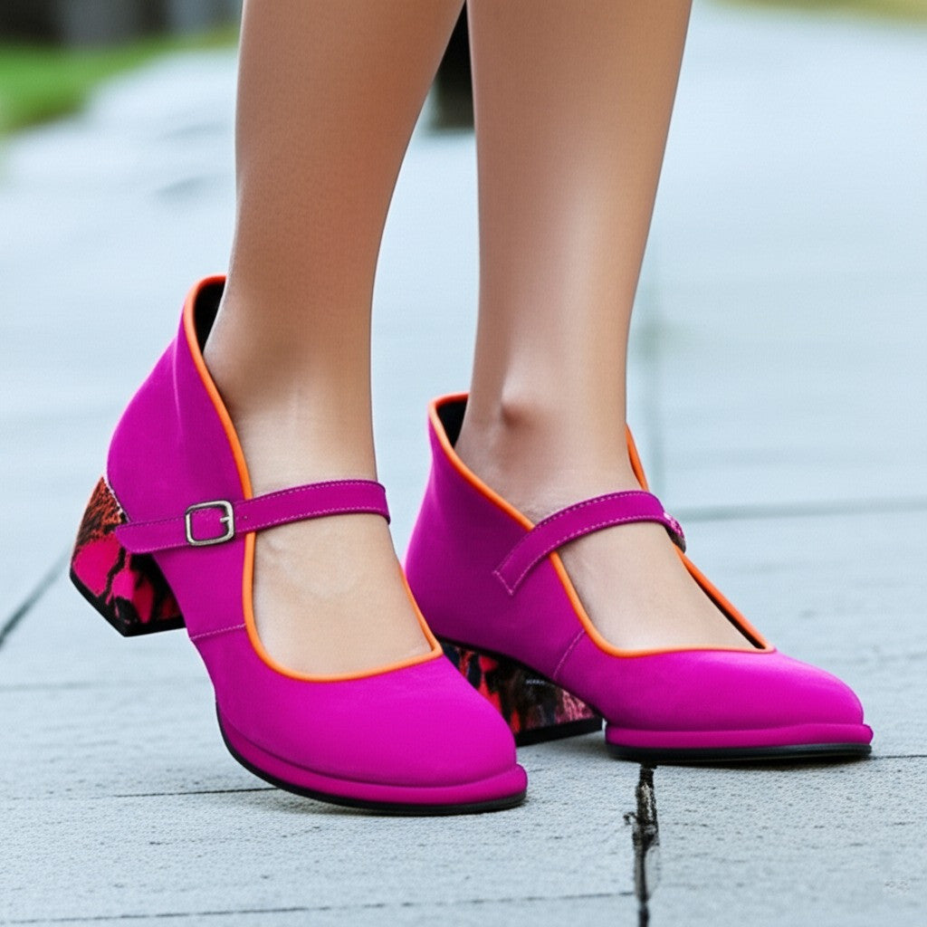Mary Jane Block Heel Shoes
