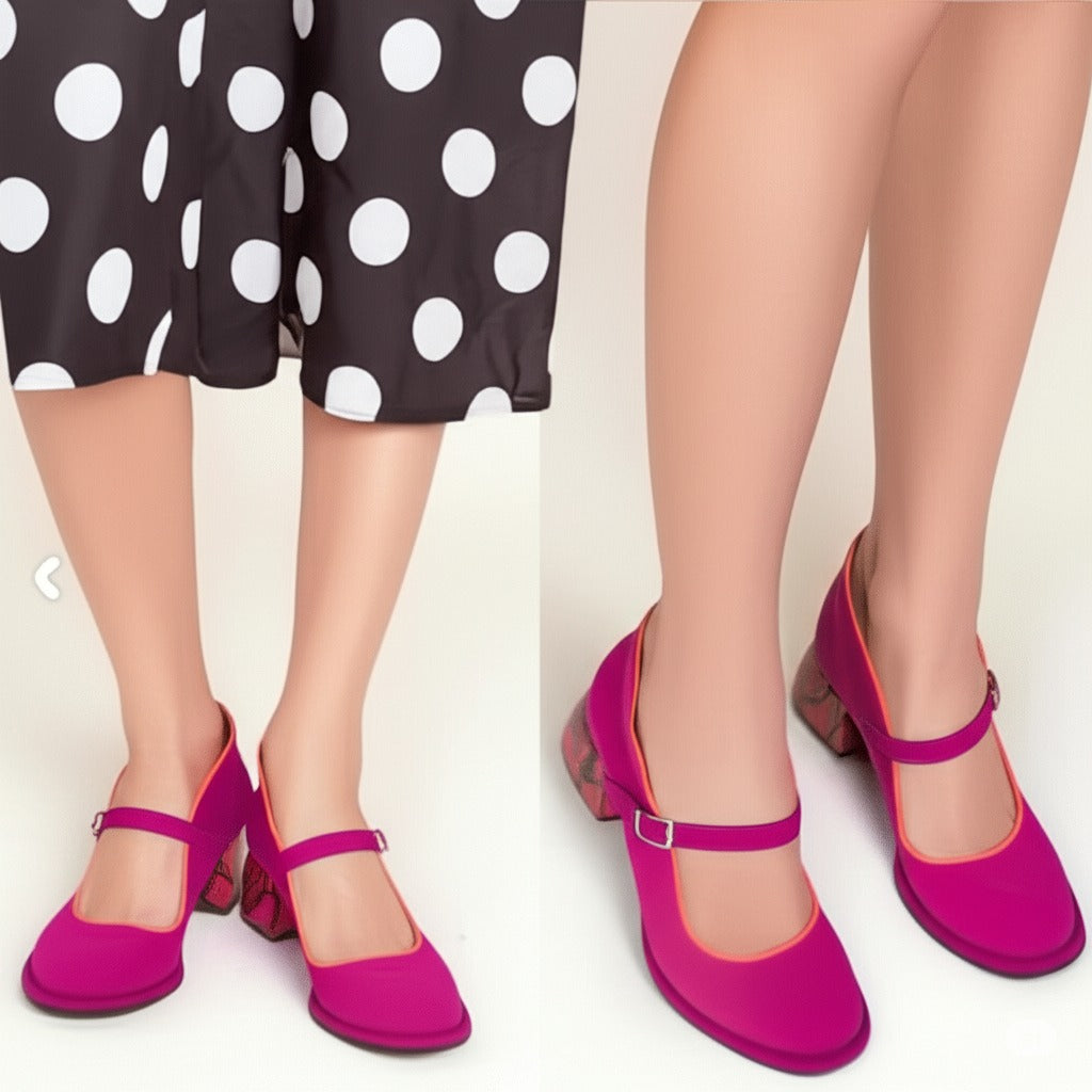 Mary Jane Block Heel Shoes