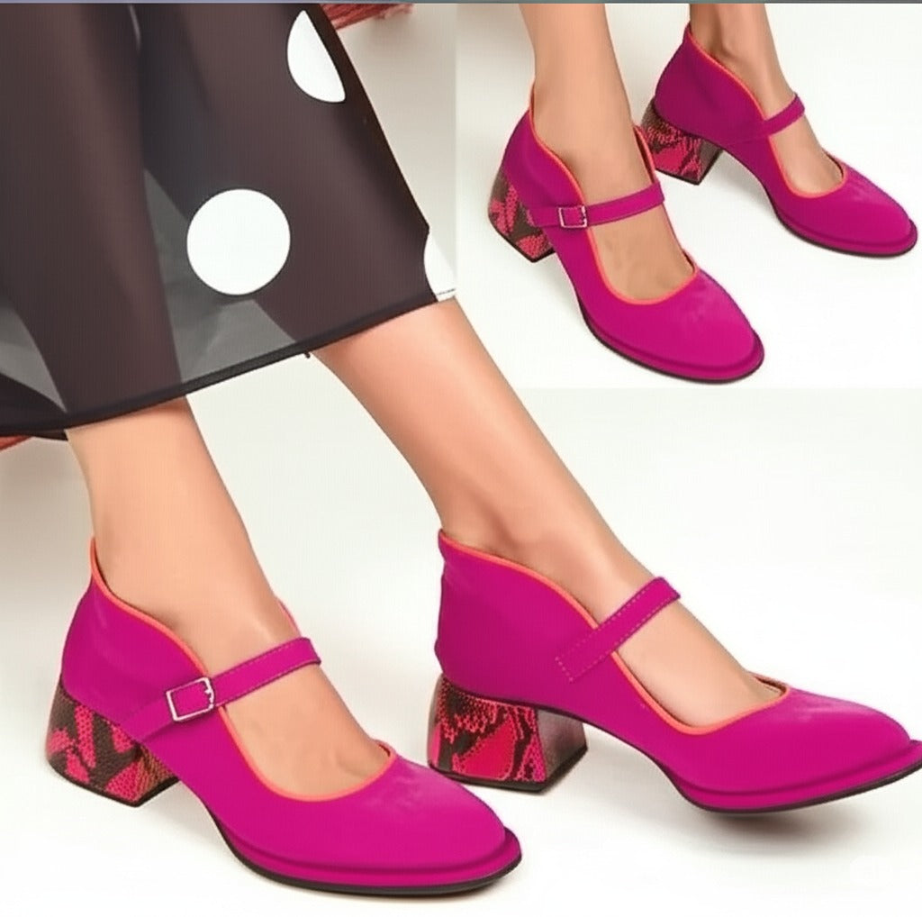 Mary Jane Block Heel Shoes
