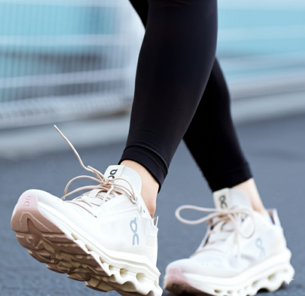 Light Gray Mesh Lace - Up Running Sneakers