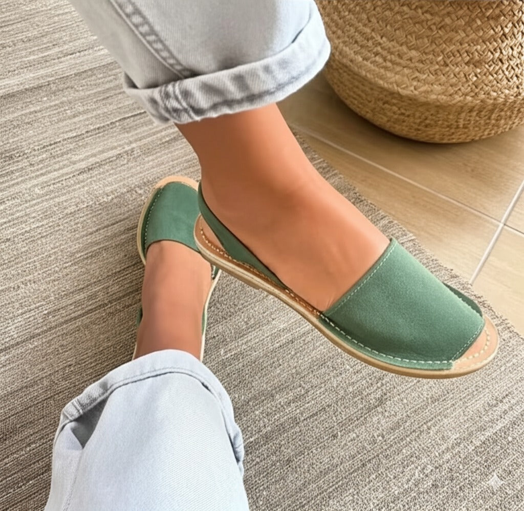 Flat Peep-Toe Sandals