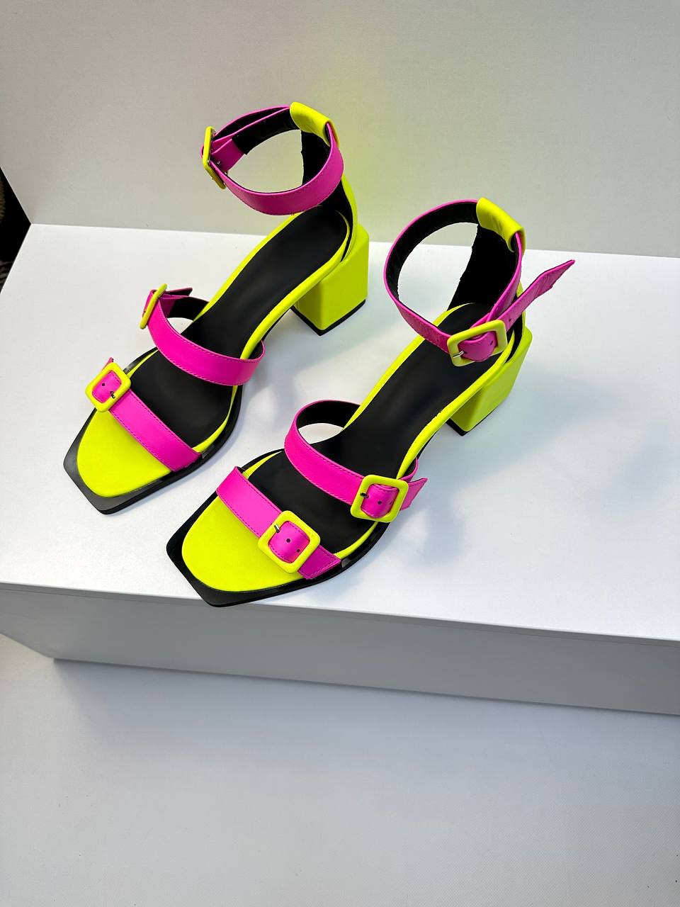 Strappy Block Heel Sandals with Buckles