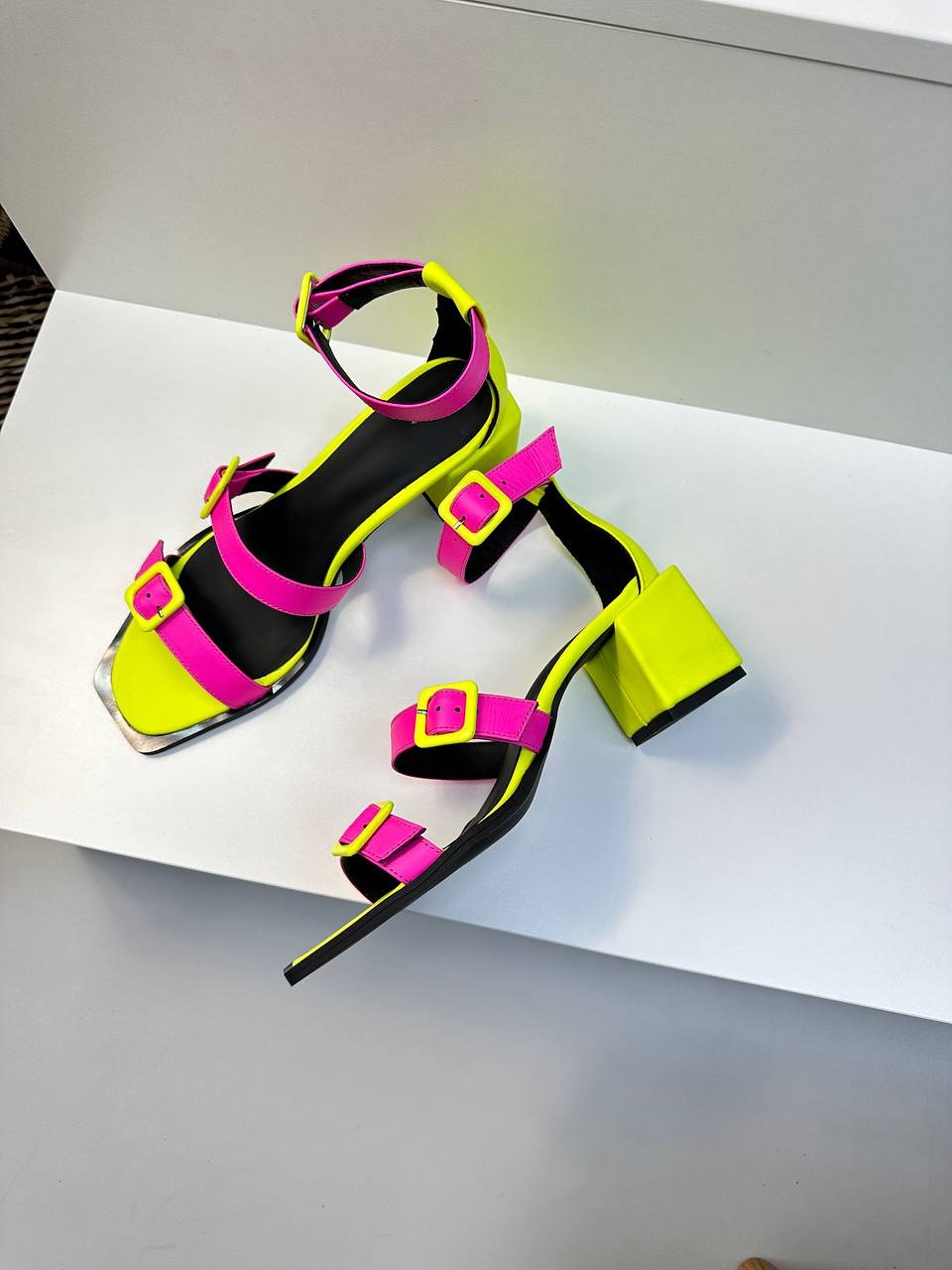 Strappy Block Heel Sandals with Buckles