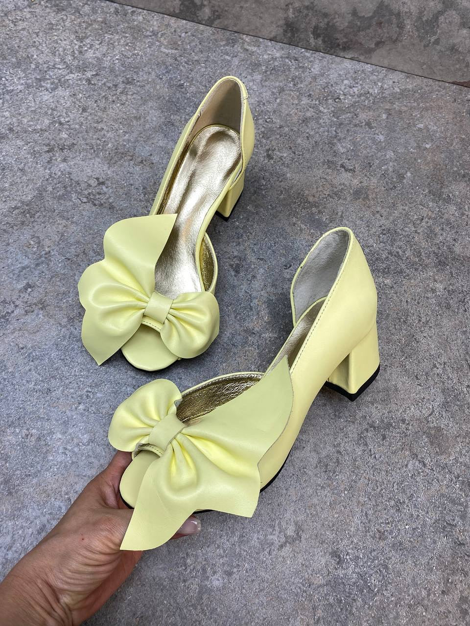 Bow Accent Peep Toe Pumps