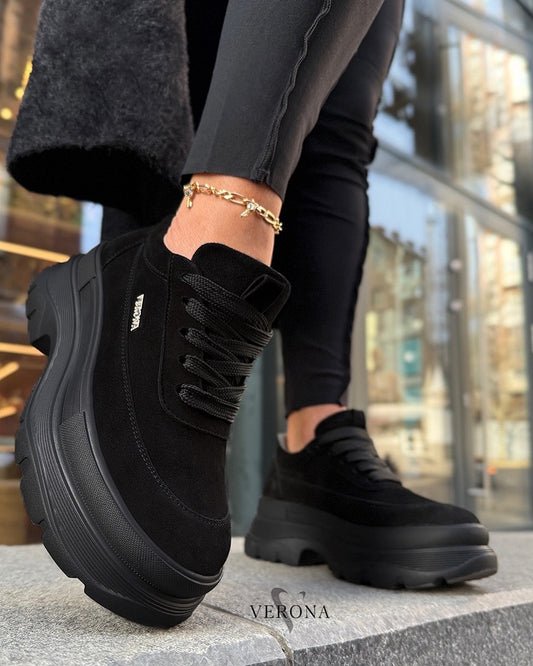 Lace Up Platform Sneakers