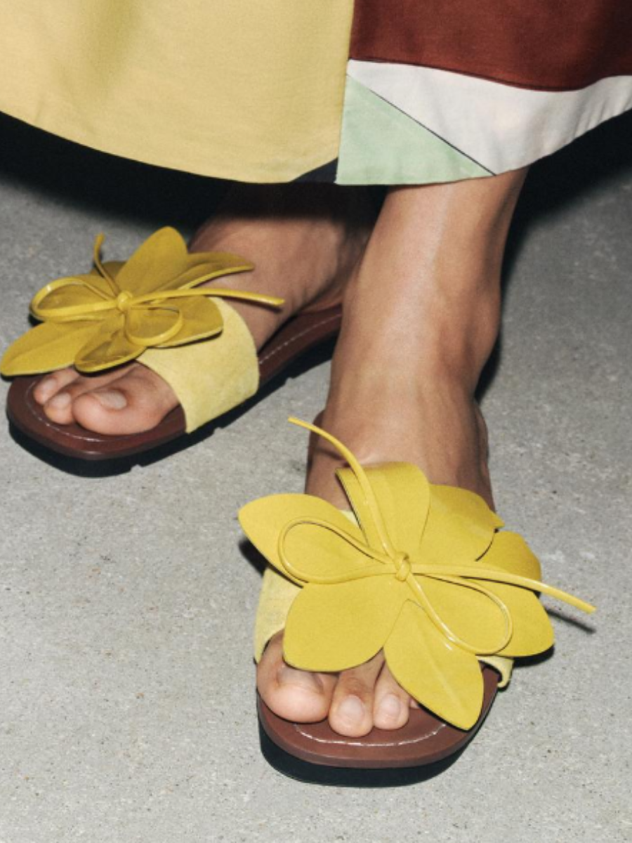 Floral Flat Sandals