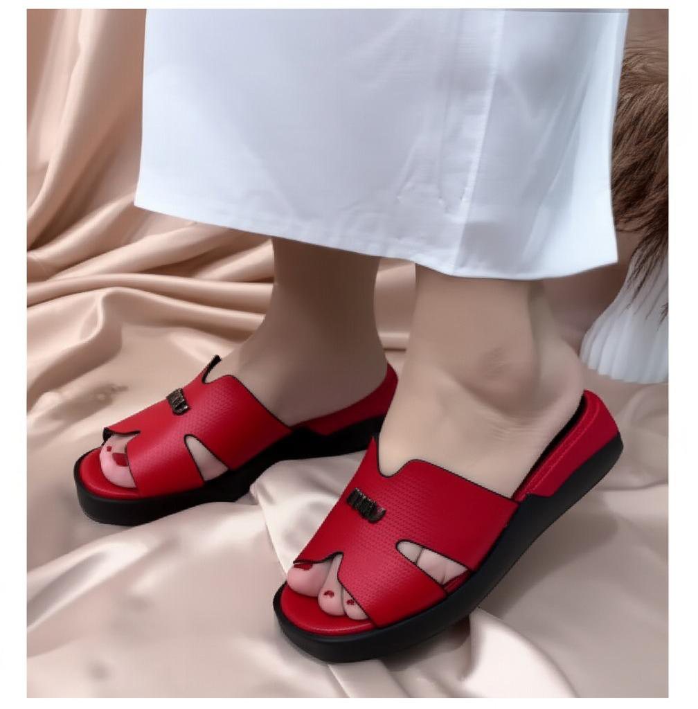 Open Toe Platform Mules