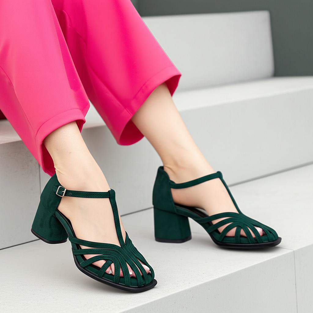 Strappy Block Heel Sandals